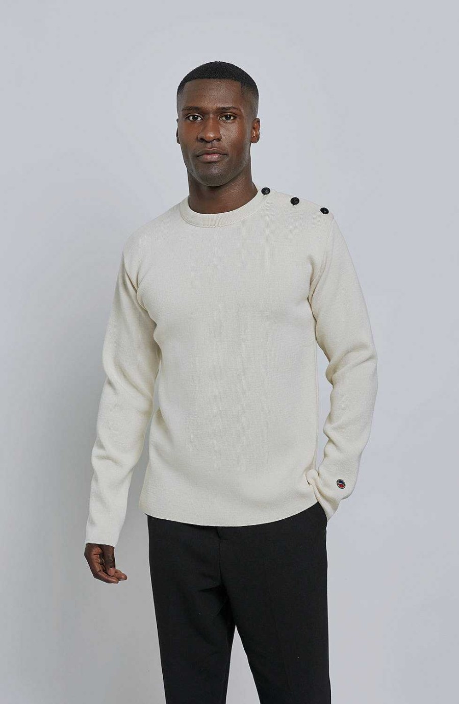 Men BUSNEL | St Hermine Sweater Off White