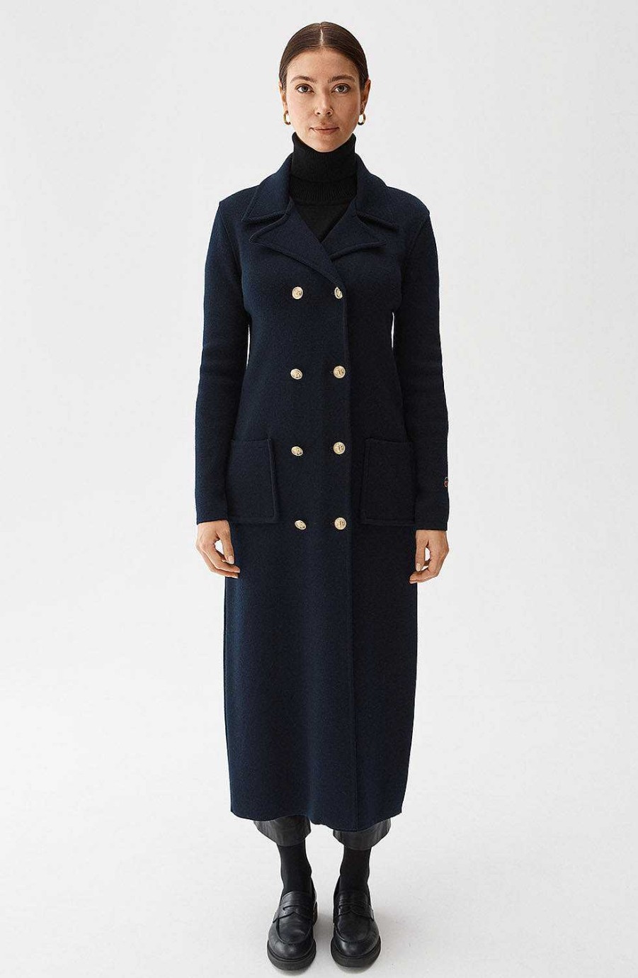 Women BUSNEL Busnel Classics | Capri Coat Marine