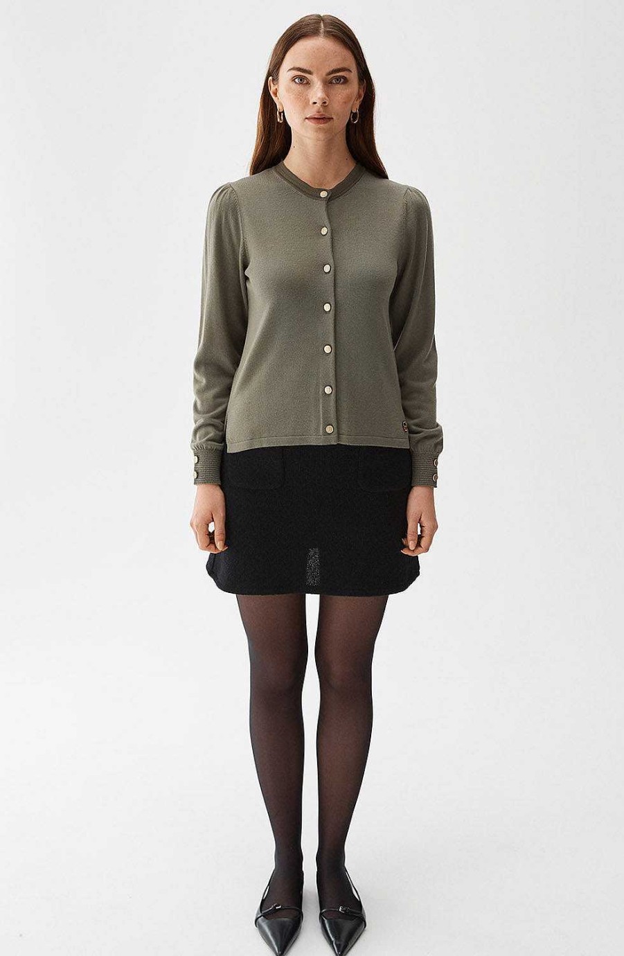 Women BUSNEL Cardigans & Sweaters | Ramona Cardigan Olive