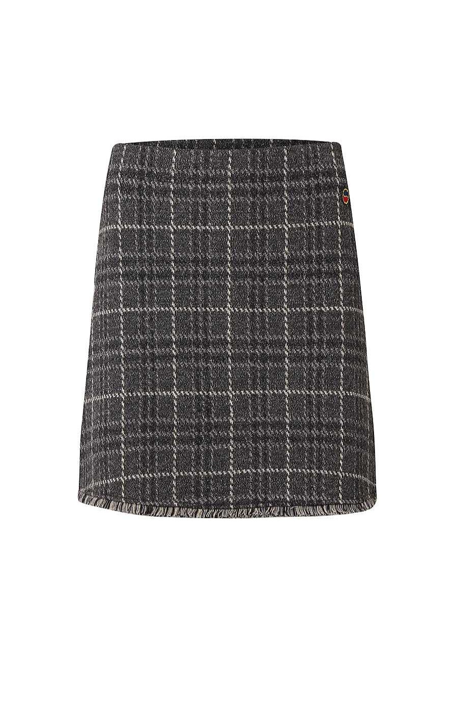 Women BUSNEL Dresses & Skirts | Bessie Skirt Grey Melange Check