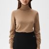 Women BUSNEL Cardigans & Sweaters | Alice Rollerneck Sweater Toffee