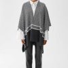 Women BUSNEL Capes & Ponchos | Garnette Poncho Black/Ecru