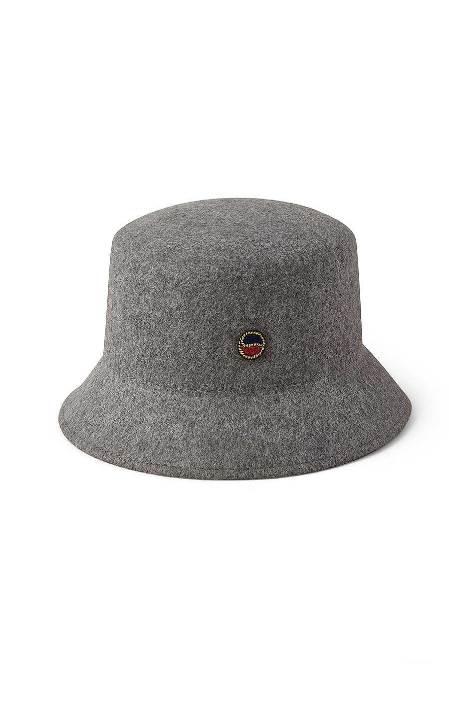 Women BUSNEL Hats | Tina Felted Bucket Hat Grey Melange