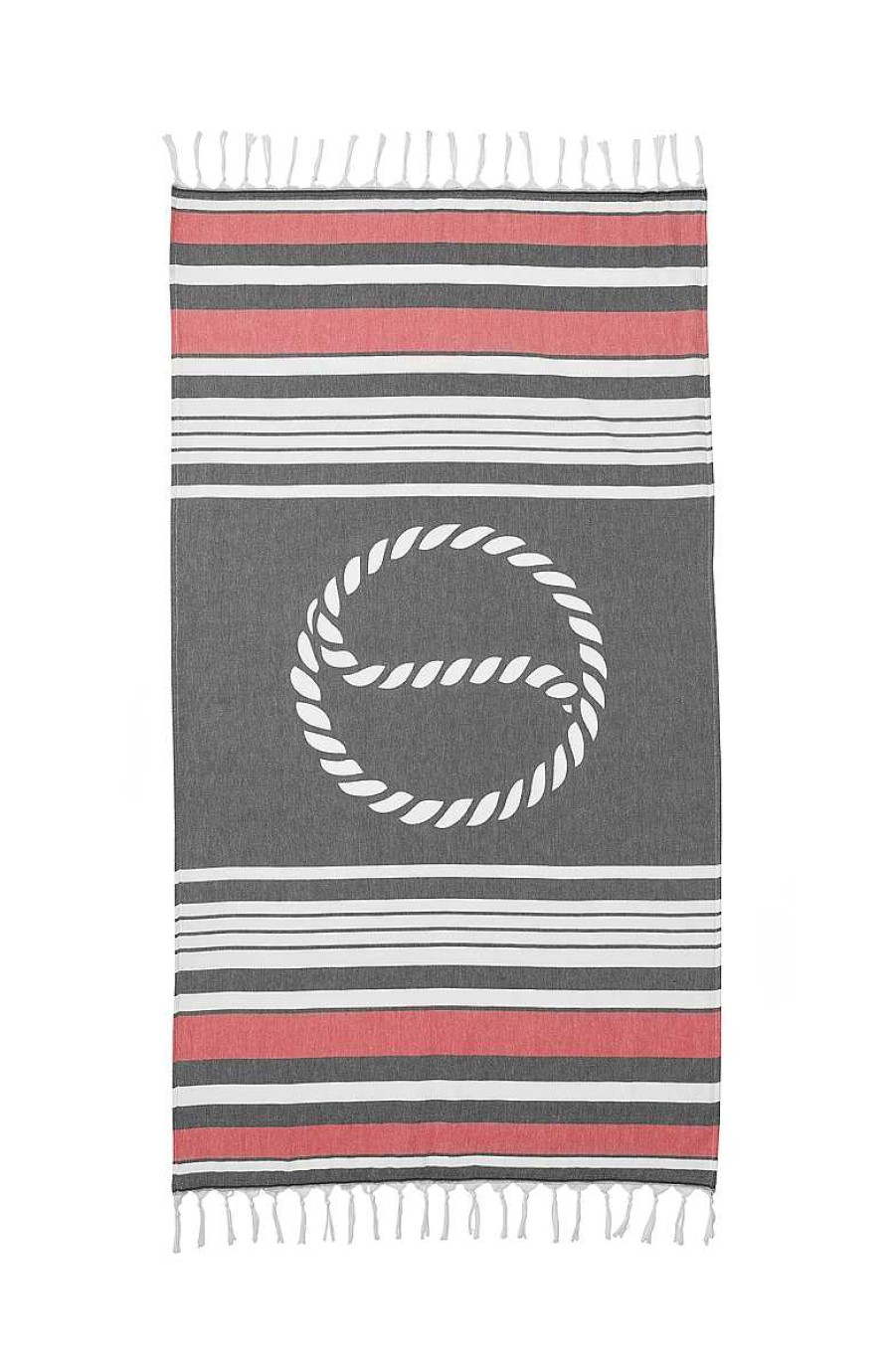 Women BUSNEL Home | Hammam Towel White/Light Red/Marine