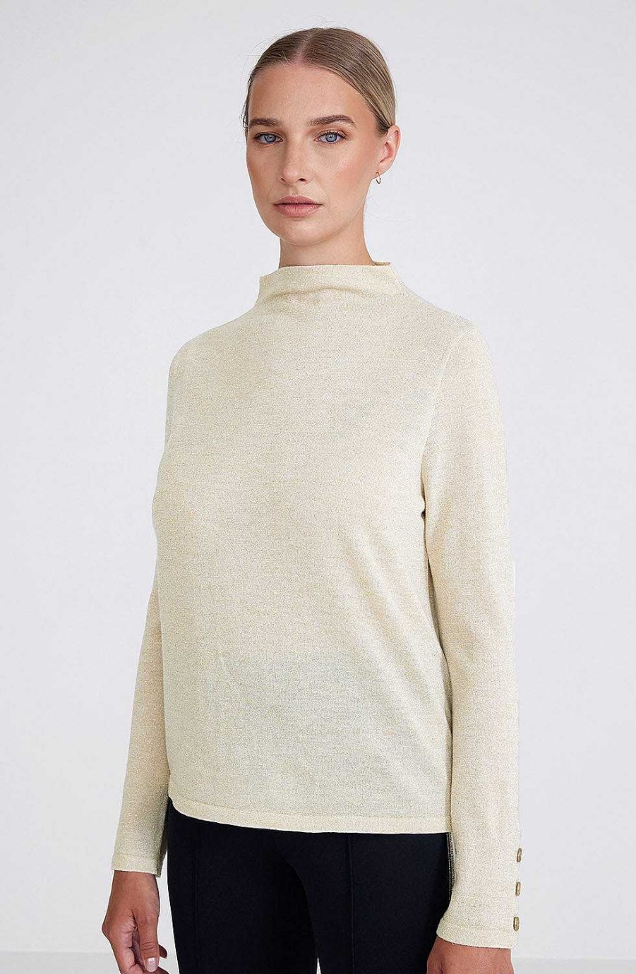 Women BUSNEL Cardigans & Sweaters | Oxanne Top Gold