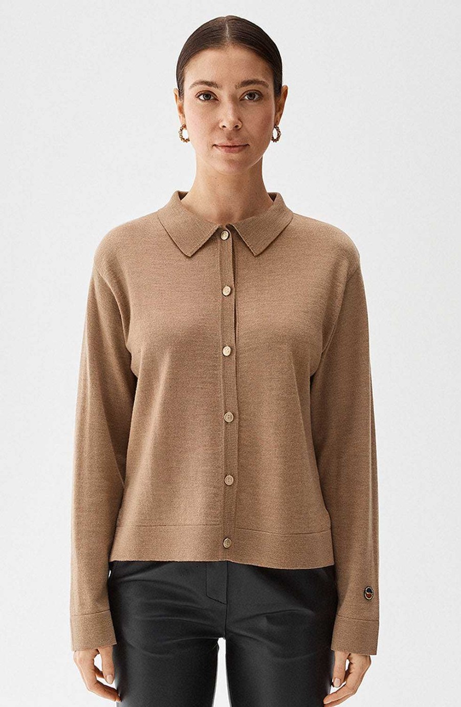 Women BUSNEL Cardigans & Sweaters | Angelika Cardigan Toffee