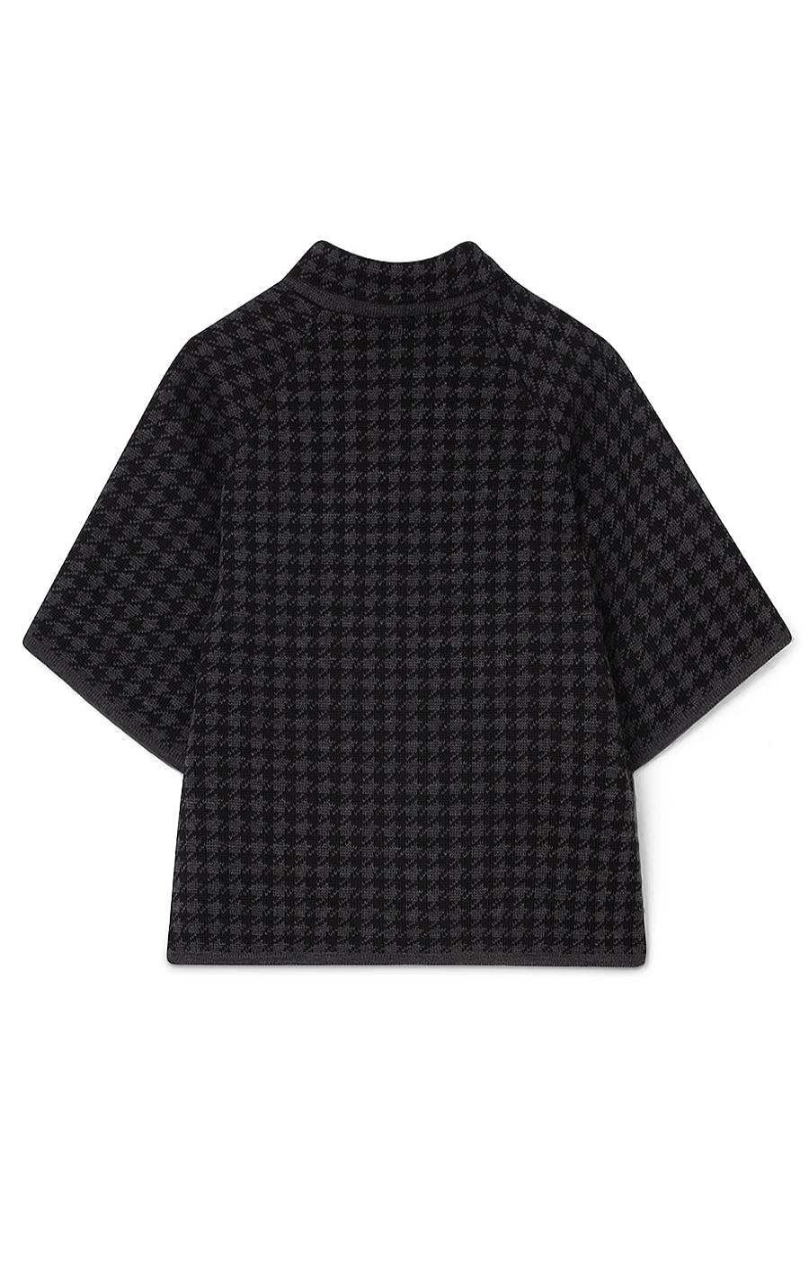 Women BUSNEL Capes & Ponchos | Gertrude Cape Dogtooth Black/Antracite