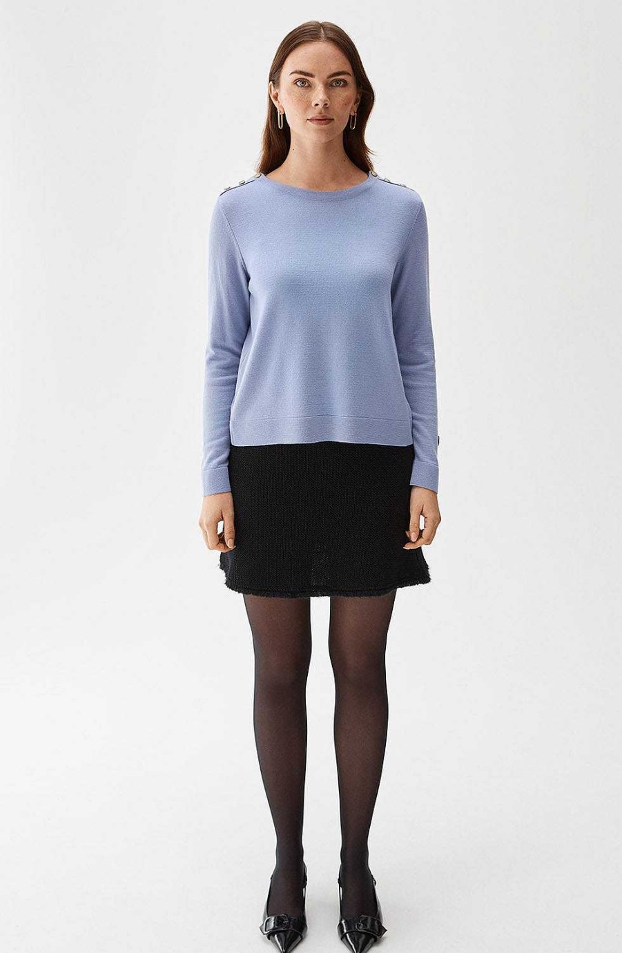 Women BUSNEL Cardigans & Sweaters | Annika Top Lavender